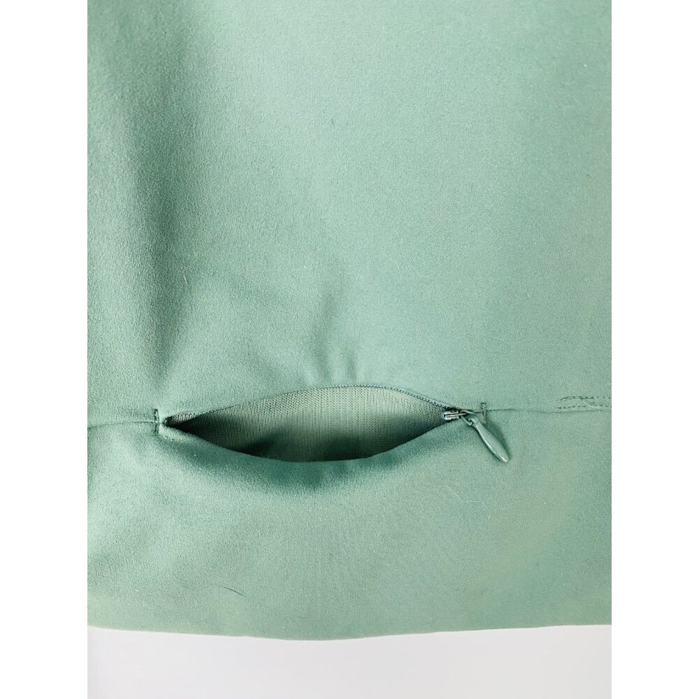 Danskin Womens Small 1/4 Zip Cropped Pullover Athleisure Sweatshirt Sage Green - Picture 5 of 7